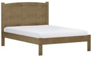 Cama Casal 140cm Pé Madeira Maciça Renzo Freijó F07         - Mpozenat