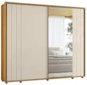 Guarda Roupa Casal 278cm 2 Portas 4 Espelhos Mya Off/Cinamomo Z10 - Mp