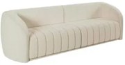 Sofá Living Decorativo 3 Lugares 252cm Meris Z32 Boucle Cru - Mpozenat