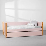 Bicama Noah com Pés Mel - Rosa Fosco - Bicama Sofá Noah com Pés Mel - Rosa Fosco