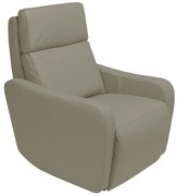Poltrona Decorativa Reclinável Elétrica Moroni Couro Avelã G43 - Gran Belo