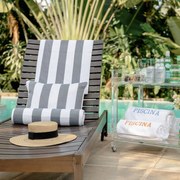 Toalha de Piscina Sottile Casa Capri - Cinza  Cinza