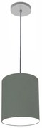 Lustre Luminária Pendente Vivare Free Lux PE-4103CZ Cúpula em Tecido 15x20cm