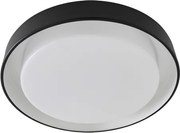 Plafon Led Sobrepor Multitemperatura 16W Dubai - PRETO / BRANCO