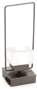 Abajur Freedon Cubo Flat Alça 9,3X9,3X28Cm 1Xled 0,5W 3000K - Old Arti... (PRETO, 110V)