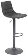 Banqueta Alta Bete Preto Base Giratória de Metal Preto R02 - D'Rossi