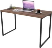 Mesa de Escritório Office 120cm Estilo Industrial Prisma C08 Nogal - M