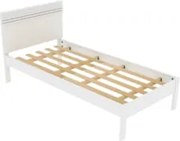 Cama de Solteiro Madeira CM8010 Branco - Tecno Mobili