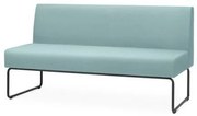 Sofa Pix Assento Crepe Verde Agua Base Aco Preto - 55114 Sun House