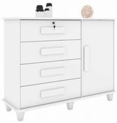 Cômoda Sapateira Grécia Branco - RV Móveis