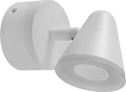 Arandela Led Metal Aluminio 5W 3000K Flora - BRANCO