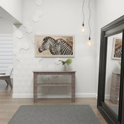 Aparador Sala Decoração Premium Prateleira Cinza Carvalho