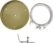 Kit Pendente Redondo Para Plafon - DOURADO