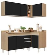 Armário de Cozinha Modulado de Canto Esquerdo 4 Peças CP47 Balcão com