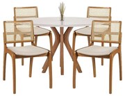 [INDISPONÍVEL] Conjunto Sala de Jantar com 4 Cadeiras Moringa - WP 56508 Conjunto Sala de Jantar com 4 Cadeiras Moringa - WP 56508
