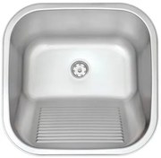 Tanque Tramontina Hera 25 L em Aço Inox Acetinado 40 x 40 cm com Válvula