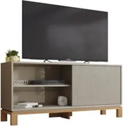 Rack Bancada Para TV 45 Pol 136cm Lucca Areia/Freijó C01 - Mpozenato