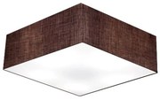 Plafon Quadrado Vivare Md-3002 Cúpula em Tecido 15/50x50cm - Bivolt