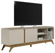 Rack Para Sala de TV 70 Polegadas 200cm Nice L06 Nature/Off - Mpozenat