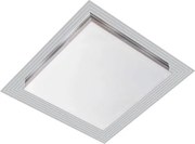 Plafon Led Embutir Quadrado Branco 16W Lisboa - LED BRANCO FRIO (6500K)