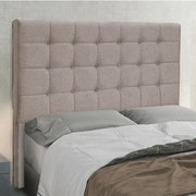 Cabeceira Cama Box Casal 140 cm Verona Linho S04 - D'Rossi - Areia