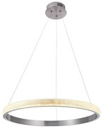 Pendente Oca Aro Ø60X4Cm Led 32W 3000K Bivolt | Bella Iluminação Gd001... (Nickel)