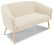 Namoradeira Stella 02 Lugares Linho Areia A27 Pés Palito Natural D03 - D'Rossi -
