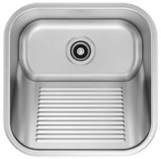 Tanque Docol Loggica 25 L em Aço Inox Acetinado 40x40 cm