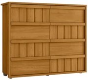 Cômoda Para Quarto Com 8 Gavetas 136cm Avila Cinamomo Z10   - Mpozenat