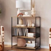 Estante Multiuso Industrial 77cm com Prateleiras Alure Mel Z54 - Mpoze