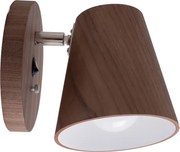 Arandela Madeira Nogueira Conica