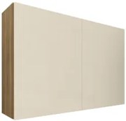 Armário de Cozinha Aéreo 2 Portas 120cm Minsk Freijó/Soft Z06 - Mpozen