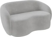 Sofá 2 Lugares Living Orgânico Sala de Estar 160cm Garbin Z08 Veludo C