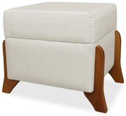 Puff Decorativo Micaela Linho Cru