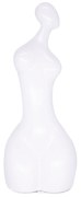 Escultura Decorativa Em Cerâmica Corpo Humano Branco 25 cm F04 - D'Rossi