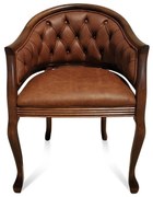 Poltrona Madri Detalhes em Capitonê Madeira Maciça Design Clássico