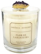 Vela Flor de laranjeira  - Ametista Dourado  Ametista Dourado