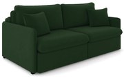 Sofá Retrátil Reclinável 3 Lugares 194cm Maili Veludo K01 - D'Rossi - Verde
