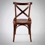 Cadeira Cruz Paris Estrutura Madeira Maciça Inspirada no Design de Michael Thonet