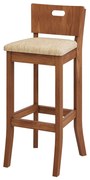 Banqueta Decorativa Sala de Jantar Dora com Estofado Linho Bege G42 - Gran Belo