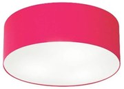 Plafon Para Sala Cilíndrico SL-3046 Cúpula Cor Rosa Pink
