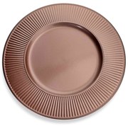 Sousplat Redondo Decorativo Natalino Rose 33x33x33 cm  F04 - D'Rossi