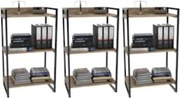 Kit 3 Estantes Livreiro Prisma Estilo Industrial 60cm 3 Prateleiras C0