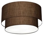 Plafon Duplo Cilíndrico Vivare Md-3045 Cúpula em Tecido 40x35cm - Bivolt