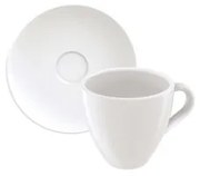 Kit 6 Xícaras de Café Expresso com Pires Tramontina Paola em Porcelana 95 ml
