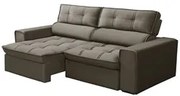 Sofá Retrátil Reclinável 3 Lugares 180cm Blanches F05 Veludo Castor -