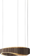 Pendente Led Madeira Nogueira 57W 3000K Horizon