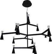 Pendente Led Metal Aluminio 50W 3000K Ramus - PRETO