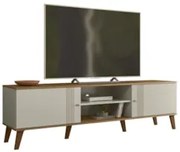 Rack Bancada Para TV 75 Pol 180cm Sia Off/Nature Z49       - Mpozenato