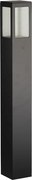 Balizador Alumínio E Vidro 50cm Ip54 Garten - PRETO